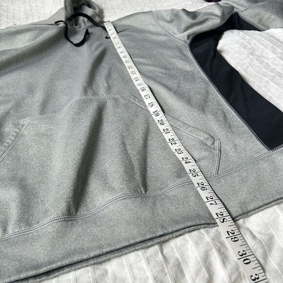 Nike Hoodie Mens XL Therma-Fit Pocket Pullover Gray/Black - Picture 11 of 12